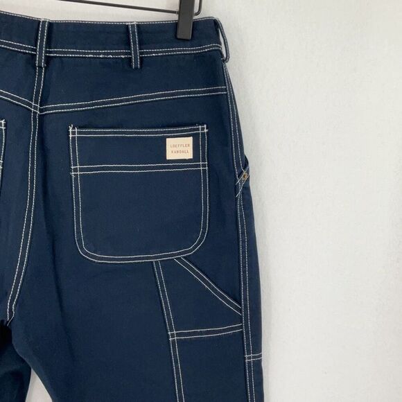 Loeffler Randall Navy Blue Cargo Carpenter Pants Size 8 - Picture 7 of 10